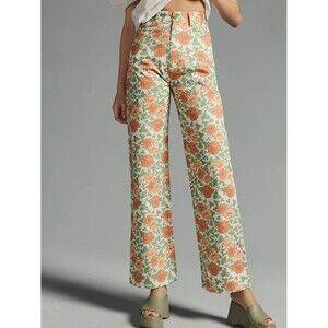 Rolla’s Rambling Floral Heidi High Rise Wide Leg Pants Size 10/Medium